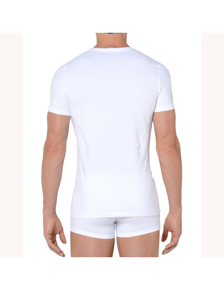 Tee-Shirt Col V, Smart Cotton, Hom, 349789