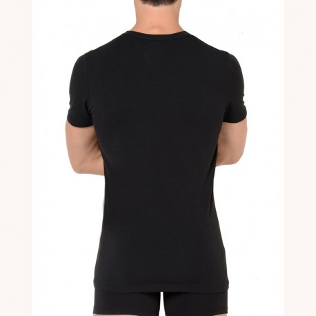 Tee-Shirt Col V, Smart Cotton, Hom, 349789