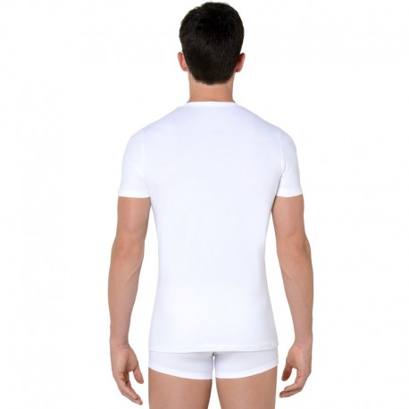 Tee-Shirt Crew Col Rond, Smart Cotton, Hom, 349790