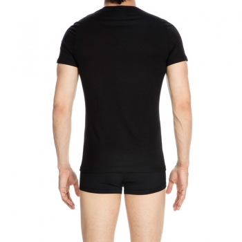 Tee-Shirt Col V Manches Courtes, Classique, Hom 400206 2