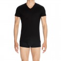 Tee-Shirt Col V Manches Courtes, Classique, Hom 400206
