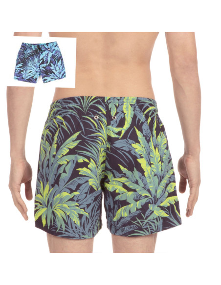 Maillot de Bain, Boxer de Plage Beach, Palmier, Hom 400513