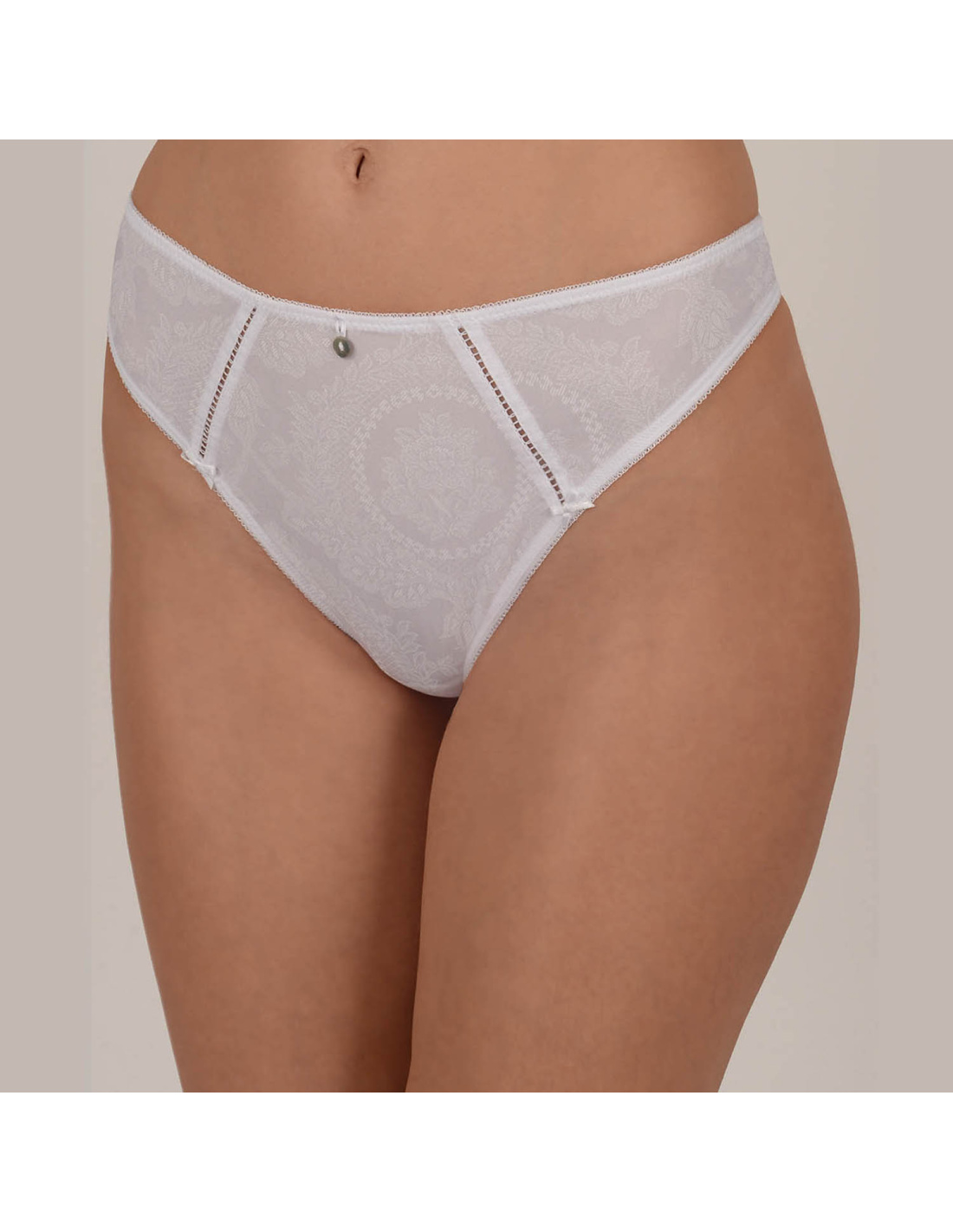 String Dentelle Empreinte Modèle Emily - Taille 40 - Couleur Ivoire - Neuf Avec étiquettes