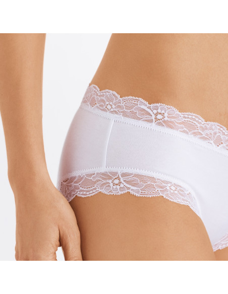 Low Rise Briefs, Cotton Lace, Hanro 072438-0101