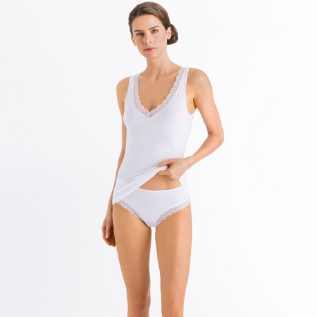 Slip Midi, Cotton Lace, Hanro 072437-0101