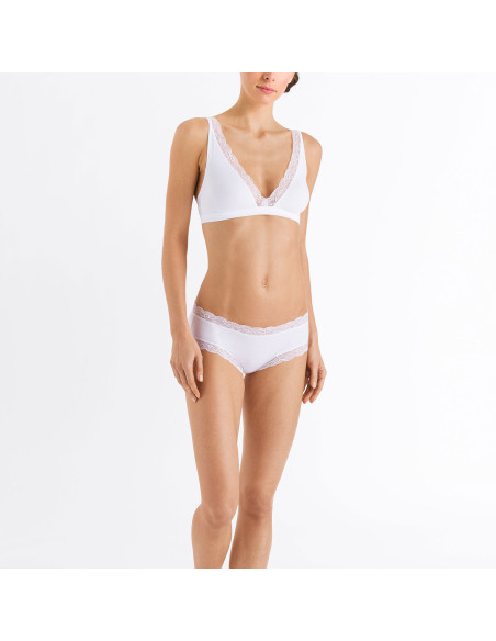Bra Without Underwire, Cotton Lace, Hanro 072431-0101