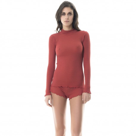 Long Sleeves Top Funnel Neck, Star, Boglietti FRG548-77