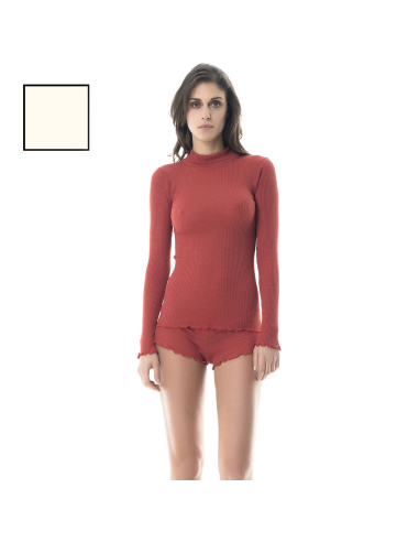 Long Sleeves Top Funnel Neck, Star, Boglietti FRG548-01