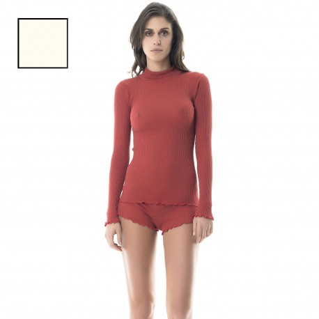 Top Manches Longues Col Cheminée, Star, Boglietti FRG548-01