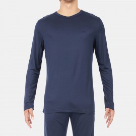 Tee Shirt Long Sleeves Crew, Hom 401020