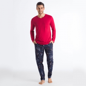 Tee-Shirt Col V Manches Longues , Noe, Hanro 075634-1440 2