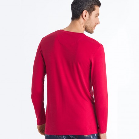Tee-Shirt V Neck Long Sleeves, Noe, Hanro 075634-1440