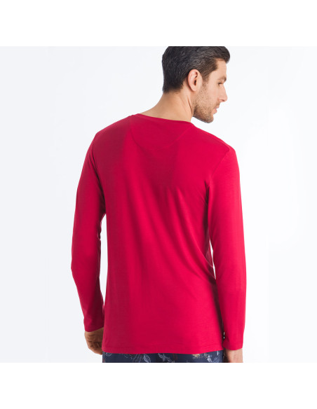 Tee-Shirt V Neck Long Sleeves, Noe, Hanro 075634-1440