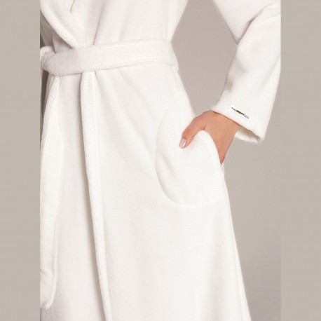 Robe with Crossed Shawl Neck, Bamboo, Taubert 000619-114