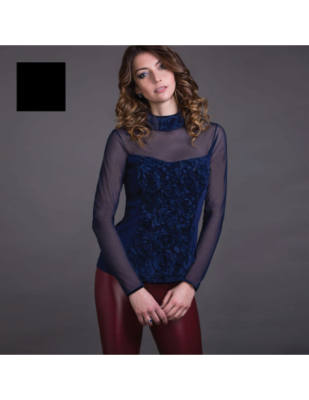 Long Sleeved Top with Funnel Neck, Artimaglia 70204 M/L