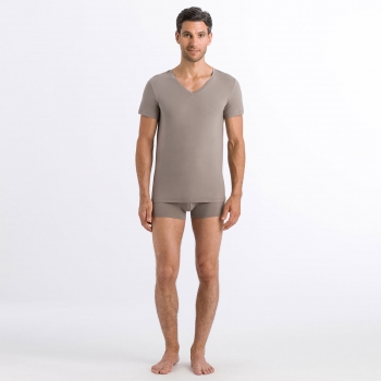 Tee-Shirt Col V Manches Courtes, Cotton Superior, Hanro 073089-1895 2