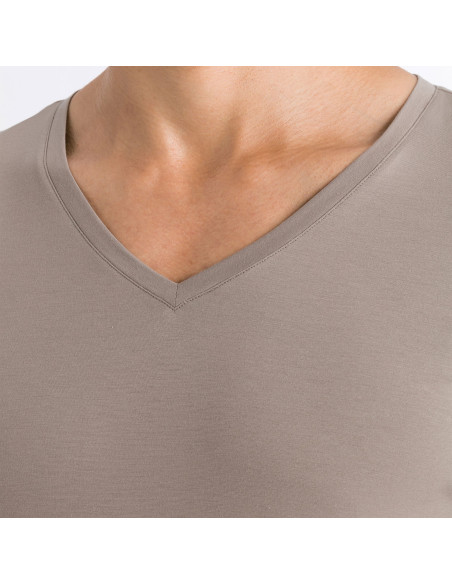 Tee-Shirt V Neck Short Sleeves, Cotton Superior, Hanro 073089-1895