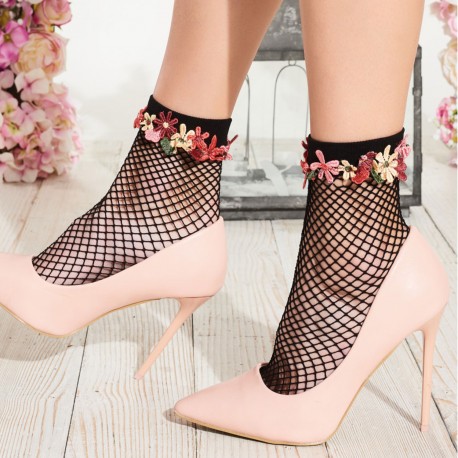 Fishnet Ankle Socks, Daffodil, Trasparenze DAFFODIL