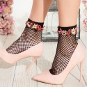 Fishnet Ankle Socks, Daffodil, Trasparenze DAFFODIL