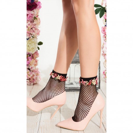 Fishnet Ankle Socks, Daffodil, Trasparenze DAFFODIL