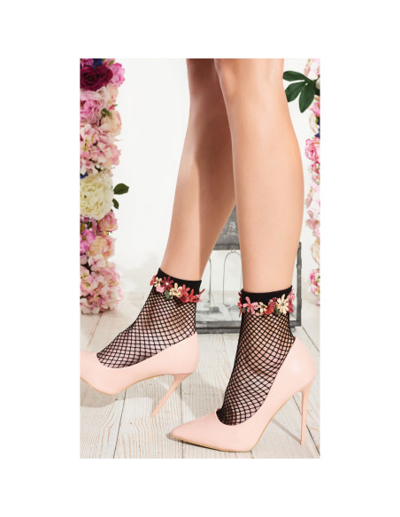 Fishnet Ankle Socks, Daffodil, Trasparenze DAFFODIL