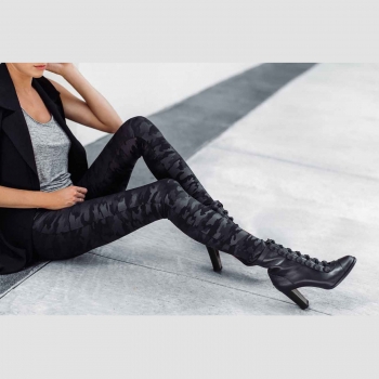 Leggings Fake Leather, Camo, 20185R 2