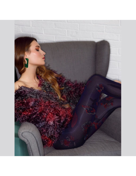 Collant, Kendall 60 Deniers Bleu/Bordeaux, Pierre Mantoux 19AI821929-3616