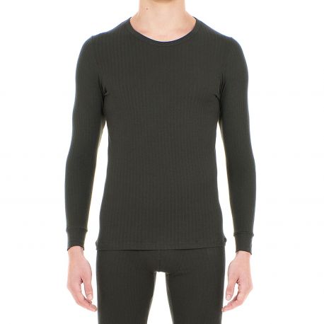 Tee-Shirt Col Rond Manches Longues, Heat, Hom 401546-00XD