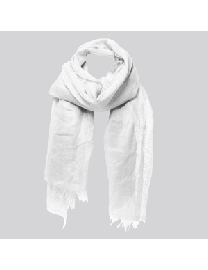 Stole Scarf 100% Linen, Utile Plain White, Max Mara UTILE-001