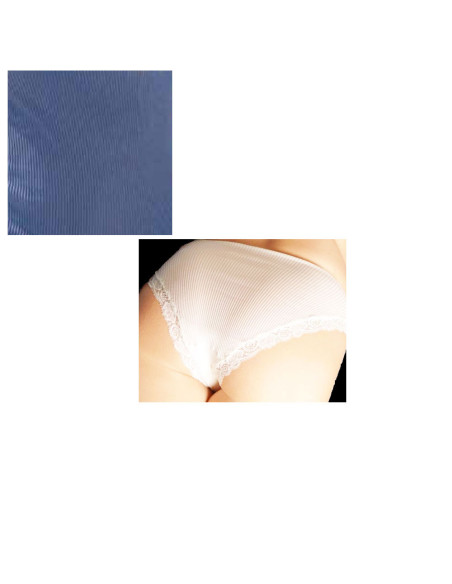 Slip Plissé Dentelle, 100% Fil D 'Ecosse, Oscalito 3161