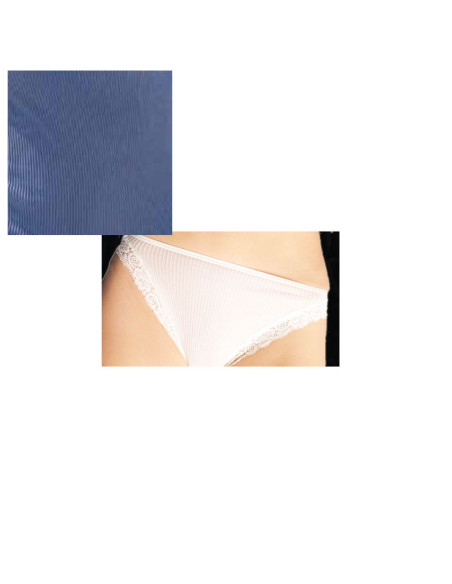 Slip Plissé Dentelle, 100% Fil D 'Ecosse, Oscalito 3161