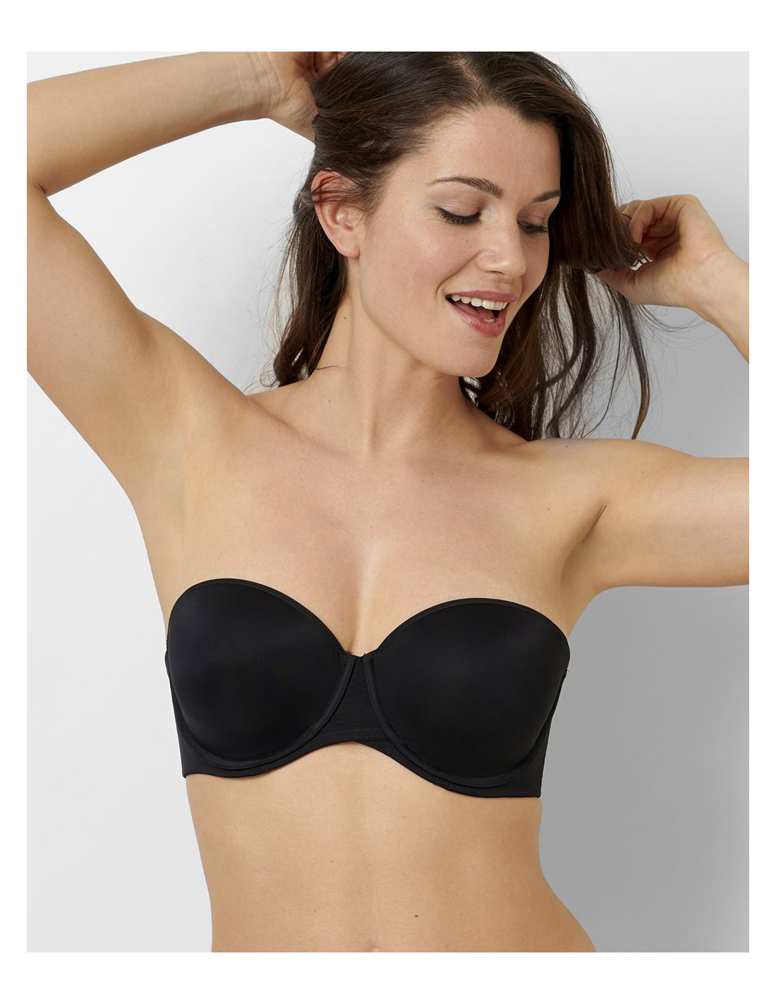 Soutien-gorge Bandeau Sans Bretelles - Lot De 2 (noir Et Blanc) - Sans Armatures Ni Coutures - Taille Unique Extensible