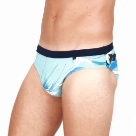 Maillot Mini Slip, Aqua, Hom 401648-00PF 2