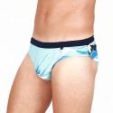 Maillot Mini Slip, Aqua, Hom 401648-00PF