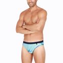 Maillot Mini Slip, Aqua, Hom 401648-00PF