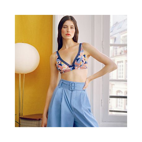 Non-Underwired Bra, Oxygène - Géométrie, Lou 11217-9W9