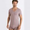 Tee-Shirt Col V Manches Courtes, Cotton Superior Ca, Hanro 073089-1216
