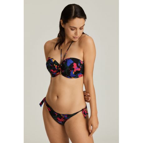 Maillot de Bain Bikini Slip Taille Basse, Oasis - Black Cactus, Prima Donna 4007053-BCT