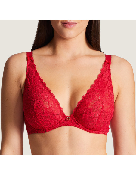 Soutien-Gorge Triangle Plunge Confort BàE, Rosessence, Aubade HK12-02-GALA