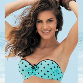 Maillot de Bain Bandeau Coque, La Pois Toujours-Acqua-Brun, Antigel EBA7122-PA
