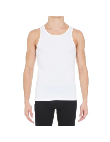 Débardeur Sans Manches Larges Col Rond, Suprème Cotton, Hom 401332-0003