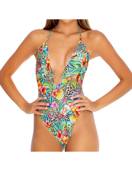 Maillot de Bain 1 Pièce, Jungle, Luli Fama L657L17-111