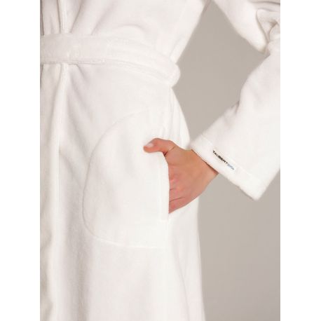 Robe De Chambre Croisée à Capuche 100cm, Bamboo, Taubert 000619-112-1020