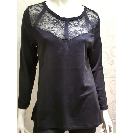 Pull Laine & Soie Manches Longues Curve , Madiva Arizona