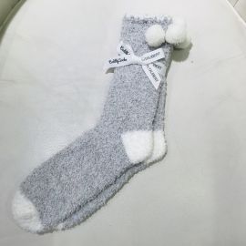 Fleece Socks Pompoms Ivoire, Sirus, Taubert 2801-588_IV