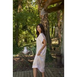 Tunique Longue, Soie, Marjolaine 3SOI3414-0074 Naturel