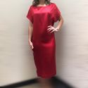 Tunique Longue, Soie, Marjolaine 3SOI3414-0005 Rouge