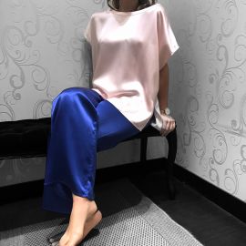 Tee-Shirt, Soie, Marjolaine 3SOI4115-0070 Quartz