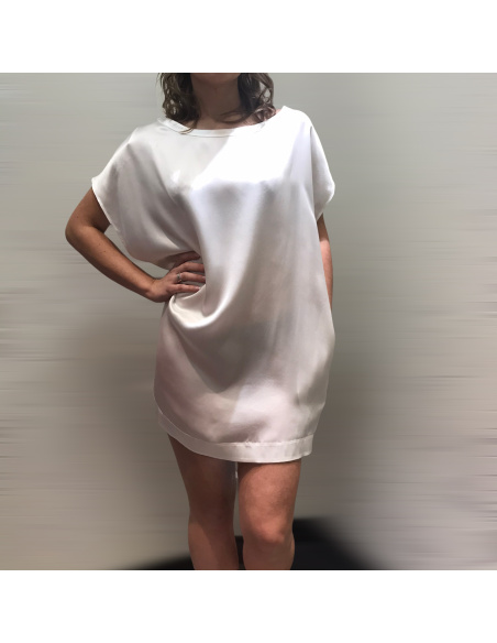 Tunique Courte, Soie, Marjolaine 3SOI0505-0074 Naturel