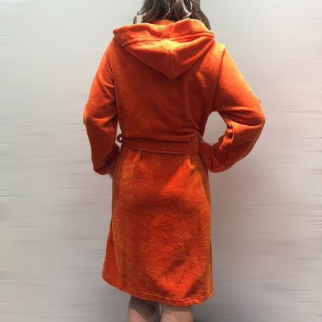 Robe De Chambre Croisée à Capuche 100cm, Bamboo, Taubert 202619-112